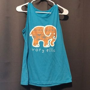 Blue Ivory Ella tank top